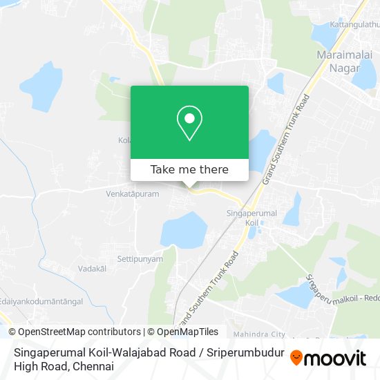 Singaperumal Koil-Walajabad Road / Sriperumbudur High Road map