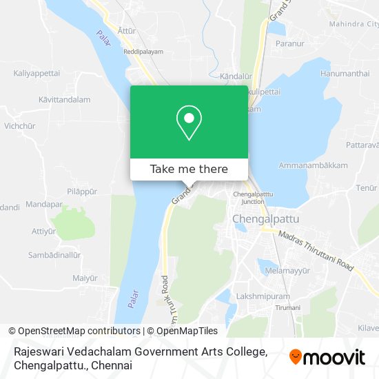 Rajeswari Vedachalam Government Arts College, Chengalpattu. map