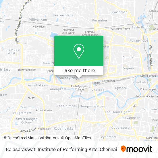 Balasaraswati Institute of Performing Arts map
