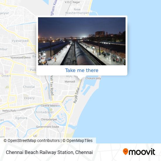 Chennai Beach Railway Station map