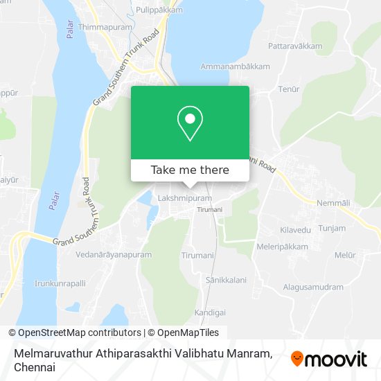 Melmaruvathur Athiparasakthi Valibhatu Manram map