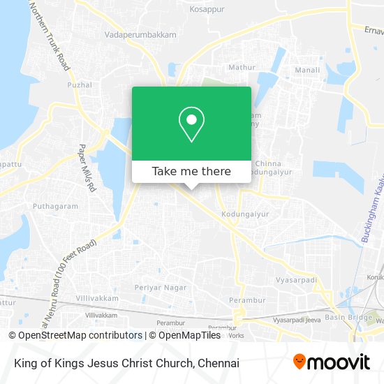 King of Kings Jesus Christ Church map
