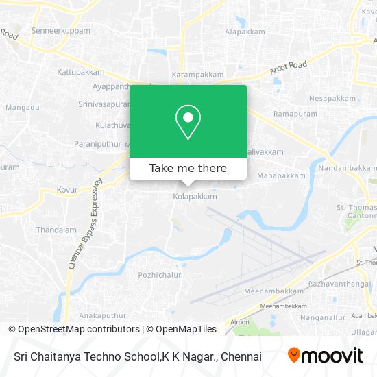 Sri Chaitanya Techno School,K K Nagar. map