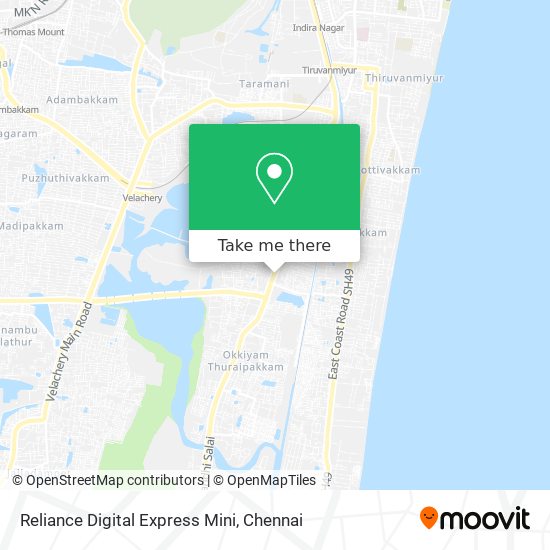 Reliance Digital Express Mini map