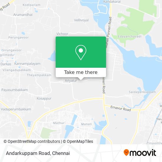 Andarkuppam Road map