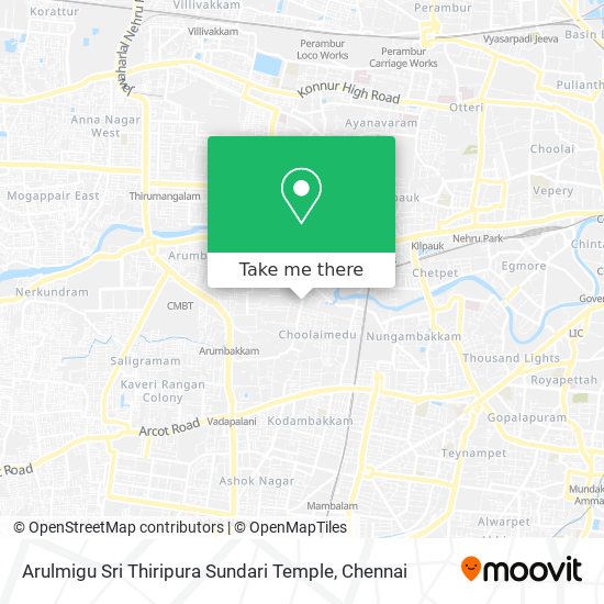 Arulmigu Sri Thiripura Sundari Temple map