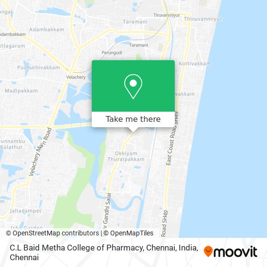 C.L Baid Metha College of Pharmacy, Chennai, India map