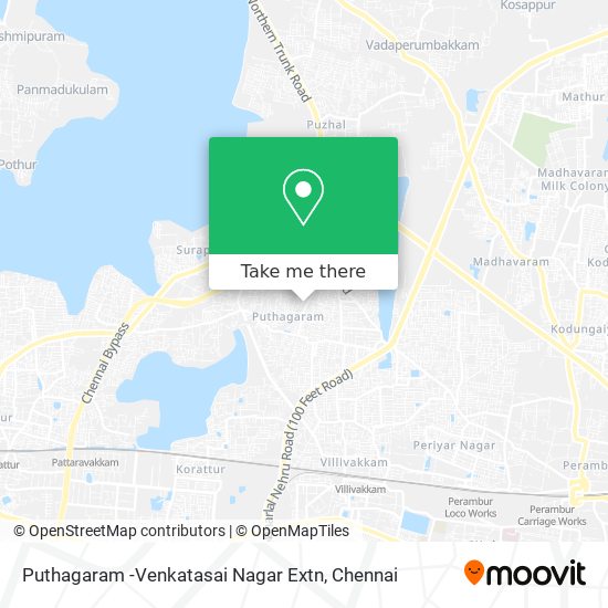 Puthagaram -Venkatasai Nagar Extn map