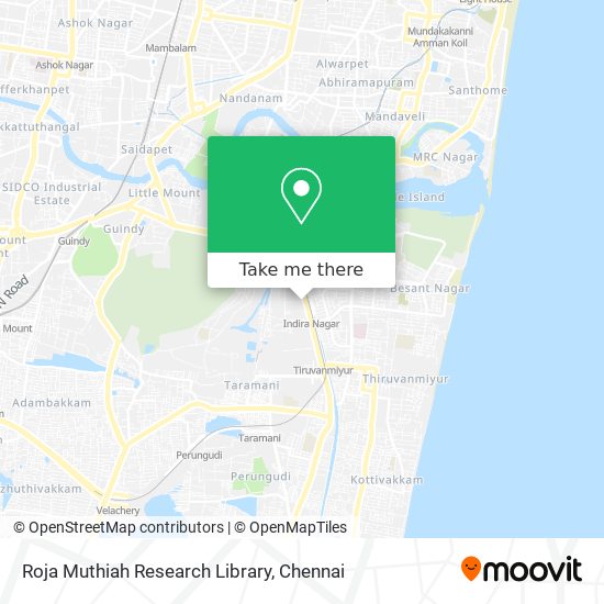 Roja Muthiah Research Library map