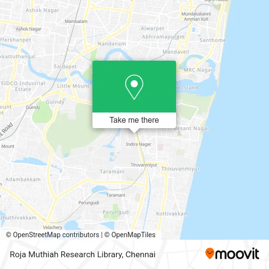 Roja Muthiah Research Library map