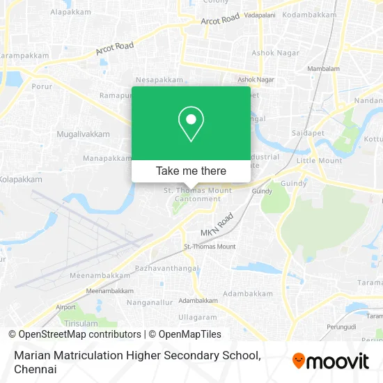 Marian Matriculation Higher Secondary School map