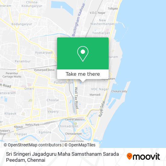 Sri Sringeri Jagadguru Maha Samsthanam Sarada Peedam map