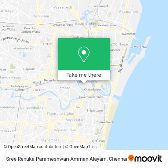 Sree Renuka Parameshwari Amman Alayam map