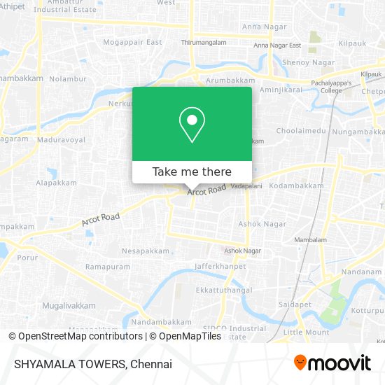 SHYAMALA TOWERS map