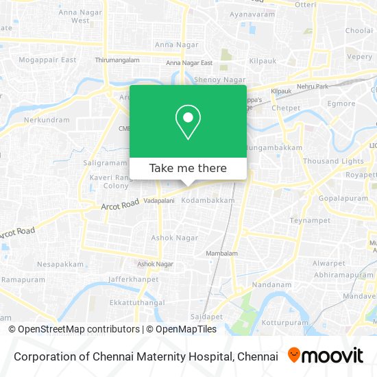 Corporation of Chennai Maternity Hospital map