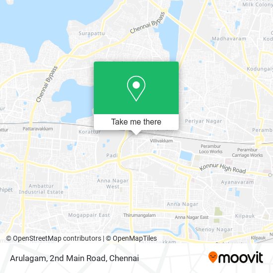 Arulagam, 2nd Main Road map