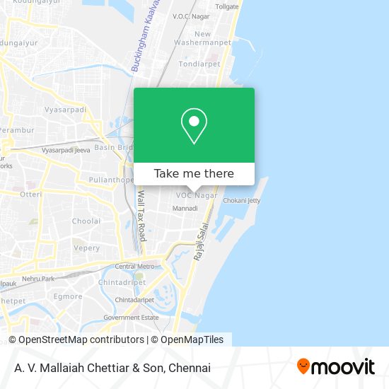 A. V. Mallaiah Chettiar & Son map