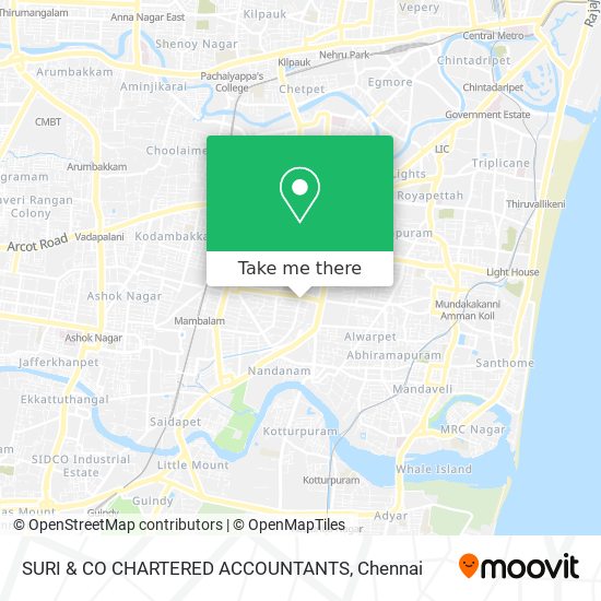 SURI & CO CHARTERED ACCOUNTANTS map