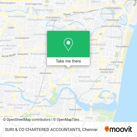 SURI & CO CHARTERED ACCOUNTANTS map