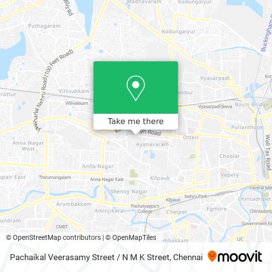 Pachaikal Veerasamy Street / N M K Street map