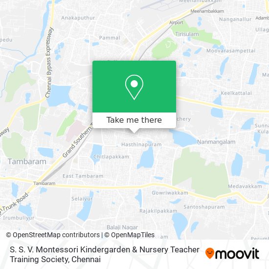 S. S. V. Montessori Kindergarden & Nursery Teacher Training Society map