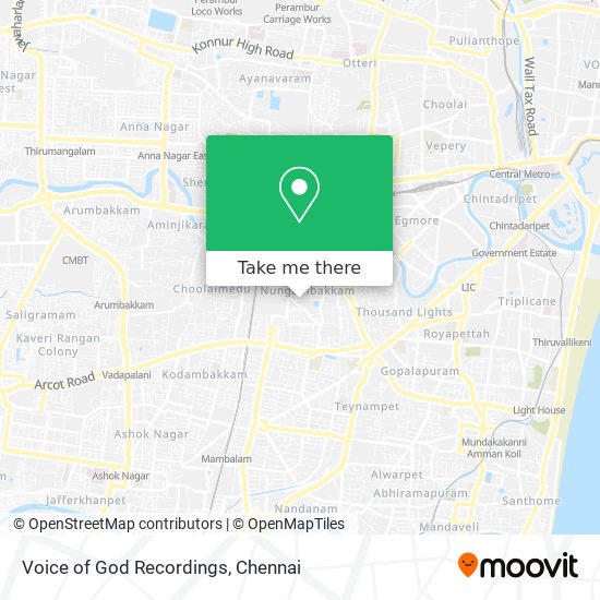 Voice of God Recordings map