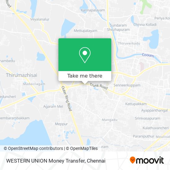 WESTERN UNION Money Transfer map