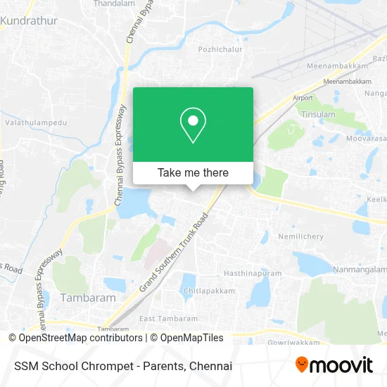 SSM School Chrompet -Parents map