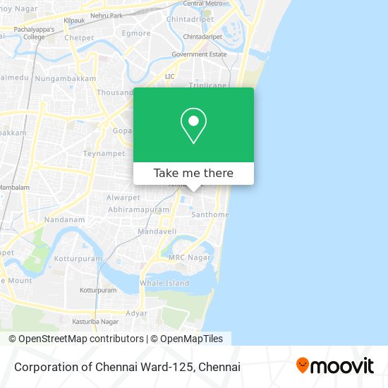 Corporation of Chennai Ward-125 map