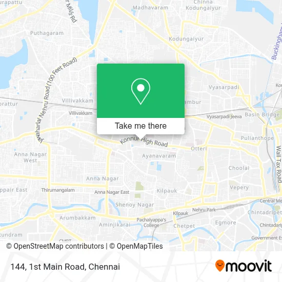 144, 1st Main Road map