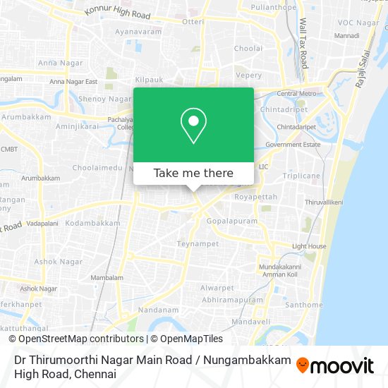 Dr Thirumoorthi Nagar Main Road / Nungambakkam High Road map