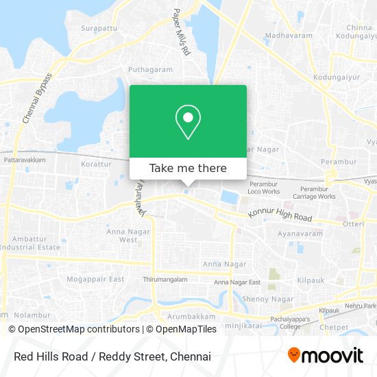 Red Hills Road / Reddy Street map