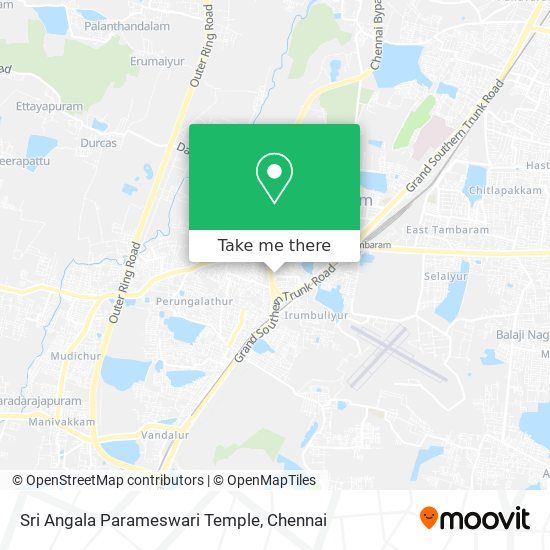 Sri Angala Parameswari Temple map