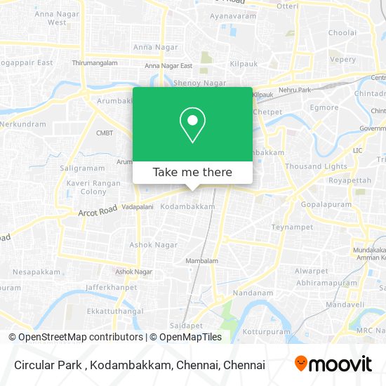 Circular Park , Kodambakkam, Chennai map