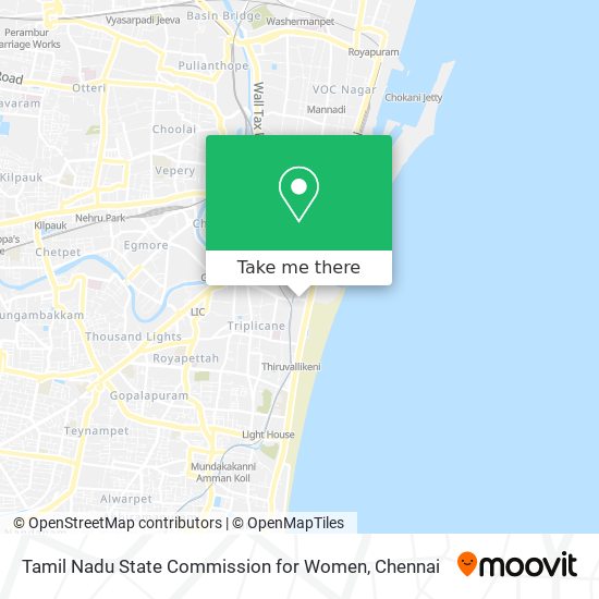 Tamil Nadu State Commission for Women map