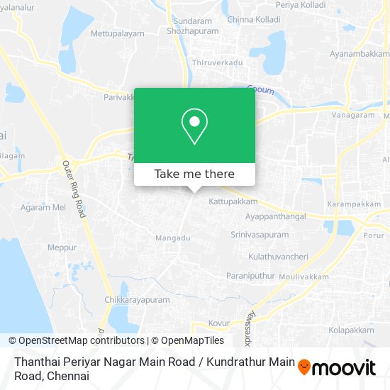 Thanthai Periyar Nagar Main Road / Kundrathur Main Road map