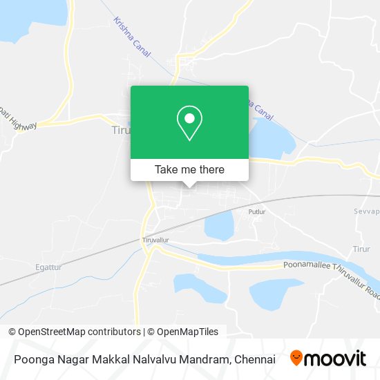 Poonga Nagar Makkal Nalvalvu Mandram map