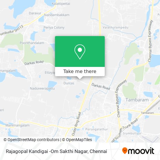 Rajagopal Kandigai -Om Sakthi Nagar map