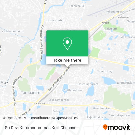 Sri Devi Karumariamman Koil map