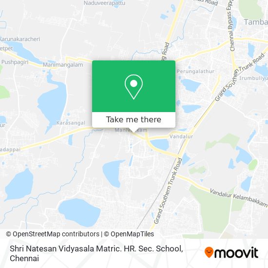 Shri Natesan Vidyasala Matric. HR. Sec. School map