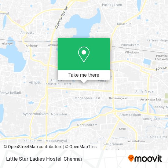 Little Star Ladies Hostel map