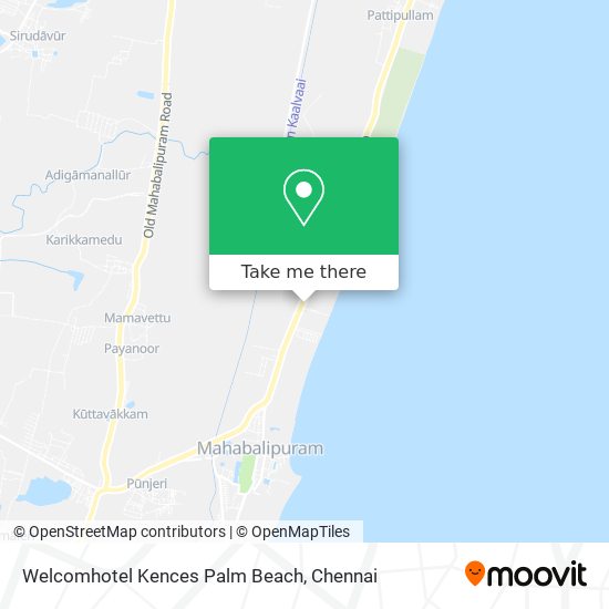Welcomhotel Kences Palm Beach map