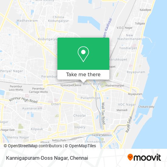 Kannigapuram-Doss Nagar map