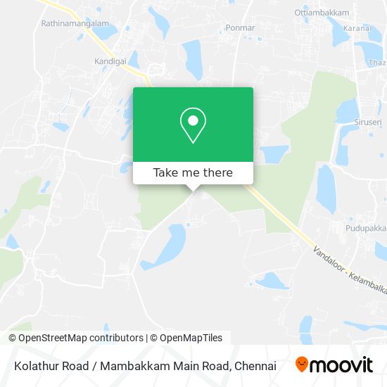 Kolathur Road / Mambakkam Main Road map