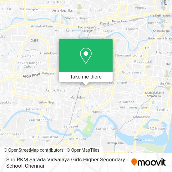 Shri RKM Sarada Vidyalaya Girls Higher Secondary School map