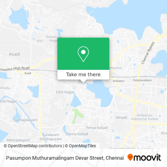 Pasumpon Muthuramalingam Devar Street map