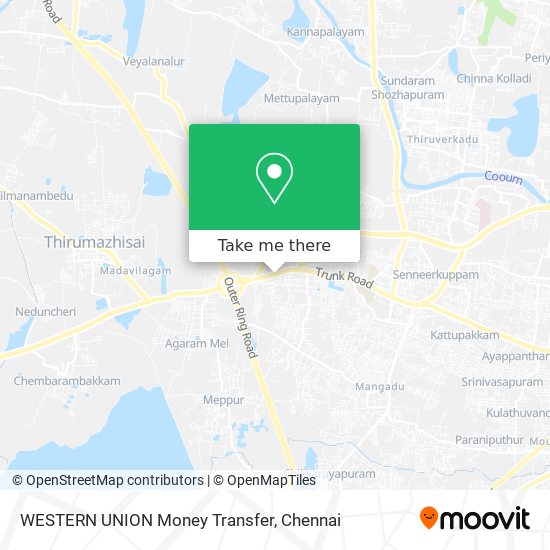 WESTERN UNION Money Transfer map