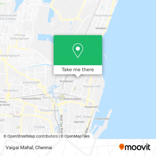 Vaigai Mahal map