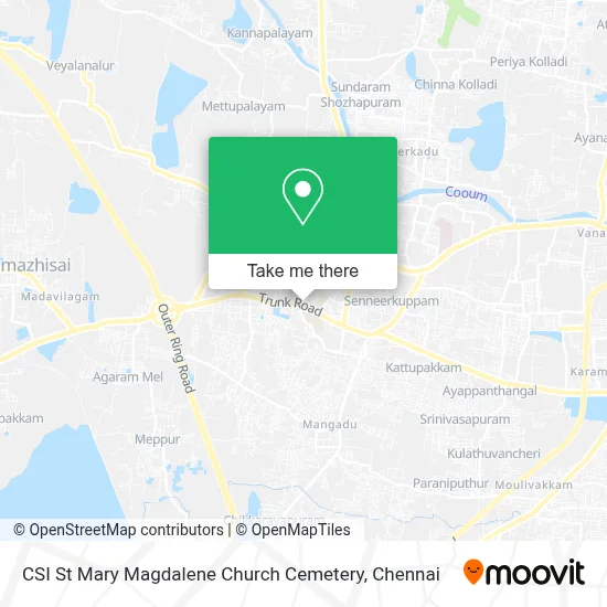 C S I St Mary Magdalene Ch Cemetery map