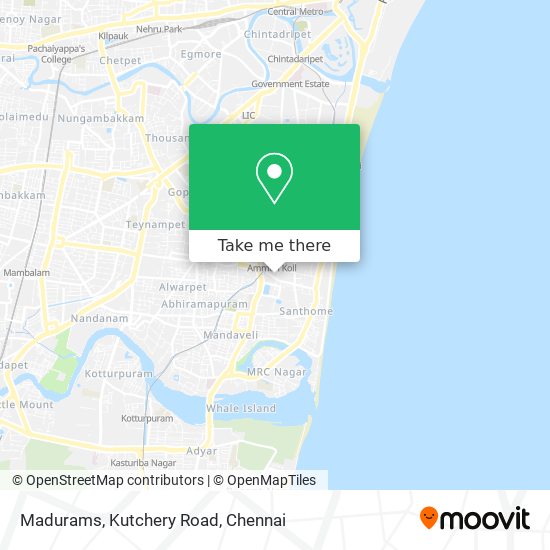 Madurams, Kutchery Road map
